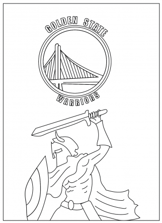 Golden State Warrior Coloring Pages Pdf Free Printable - Coloringfolder.com