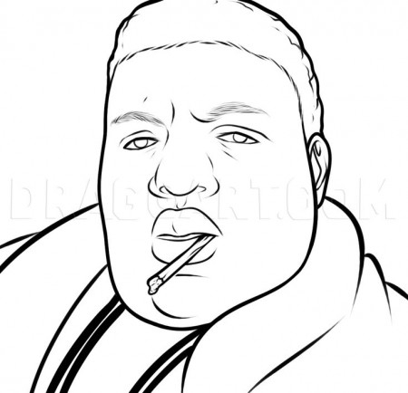 How To Draw Biggie Smalls, Notorious B I G, Biggie, Step by Step, Drawing  Guide, by Dawn | dragoart.com | Guided drawing, Drawings, Chucky drawing