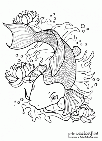 Fish & water coloring pages & printables - Print. Color. Fun! Free  printables, coloring pages, crafts, puzzles & cards to print