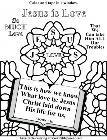 Free Bible coloring pages for Vbs and after school.