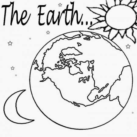 Solar+system+planet+Earth+free+school+learning+color+book+pictures +childrens+coloring+pages… | Planet coloring pages, Earth coloring pages,  Earth day coloring pages
