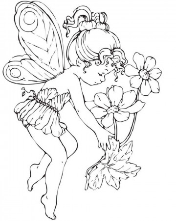 Fairy Coloring Page Free Fairy Princess Coloring Pages Printable ...