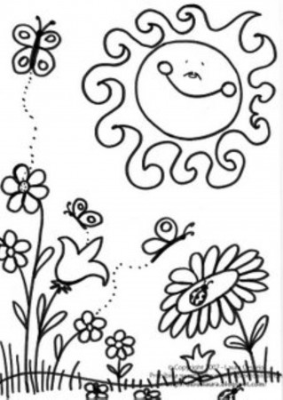 Coloring Pages Spring Break Coloring Pages Spring Flowers. Kids ...