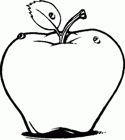 Cartoon Apples Coloring Pages - Coloring Pages For All Ages