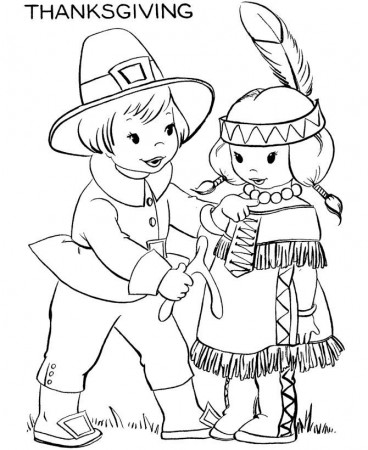 Thanksgiving Native American coloring pages | Native American ...