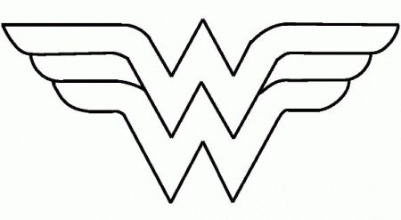 Wonder Woman Logo Coloring Page