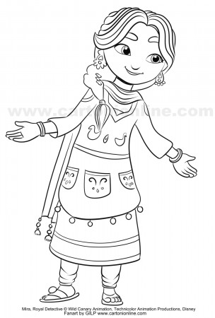 Priya di Mira - Royal Detective coloring page