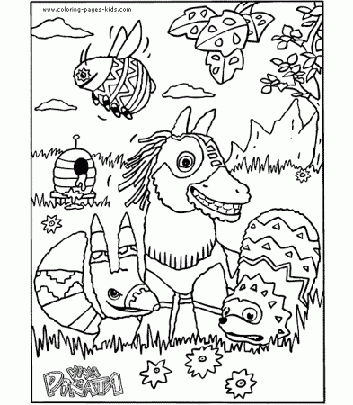 Viva Pi�ata color page - Coloring pages for kids - Cartoon characters coloring  pages