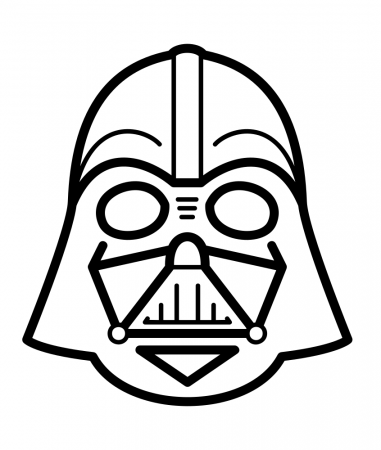 Darth Vader's Mask Coloring Page - Free Printable Coloring Pages for Kids