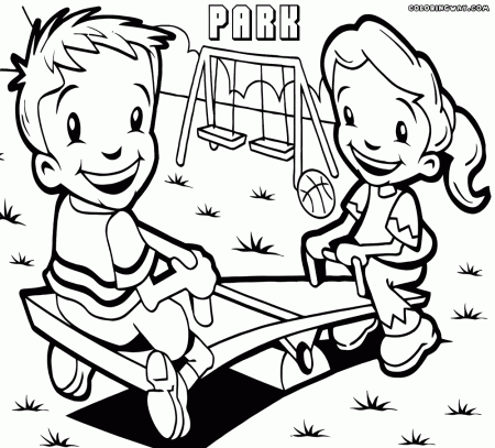 Park coloring pages | Coloring pages to download and print