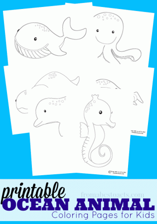 Ocean Animal Coloring Pages - From ABCs to ACTs