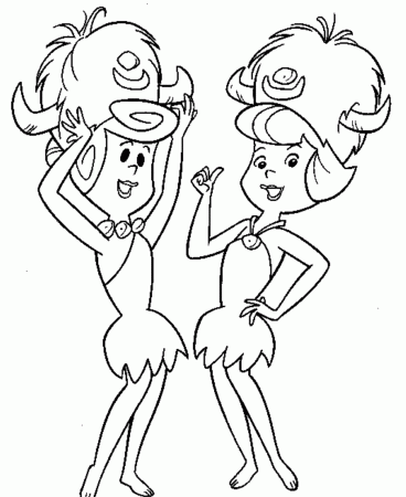 Flintstones Coloring Pages | Cartoon Coloring pages of ...