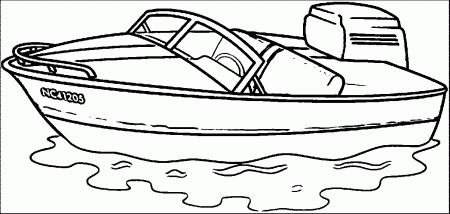 Any Motorboat Aquatic Coloring Page | Wecoloringpage