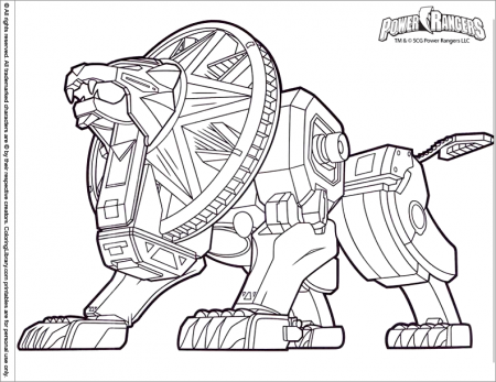 Power Rangers coloring pages in the Coloring Library