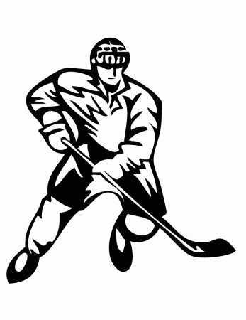 Free Printable Hockey Coloring Pages | H & M Coloring Pages