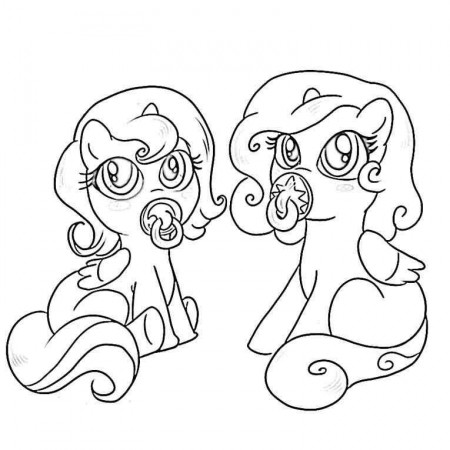 My Little Pony Friendship Is Magic Baby Coloring Pages : Baby My 