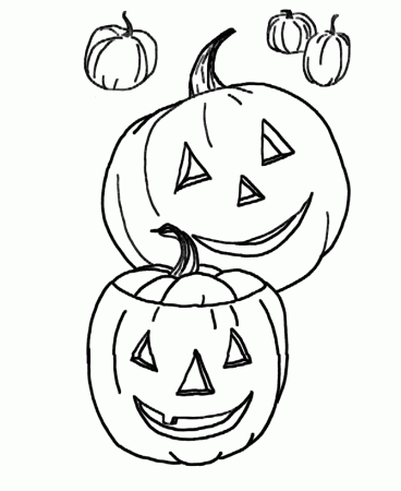 Halloween Pumpkin Coloring Pages - Happy Halloween Pumpkins 