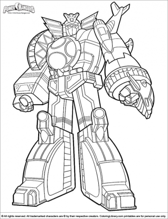 power rangers megazord Colouring Pages