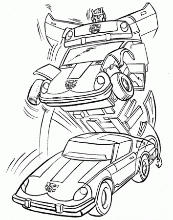 Changing Robot Transformers Coloring Pages - Transformers Coloring 