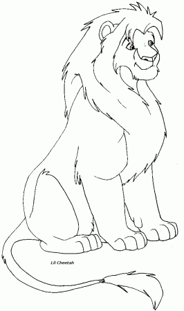 Lion with cubs lineart by Lil-Cheetah on deviantART