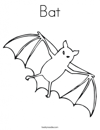 Pix For > Bat Coloring Pages