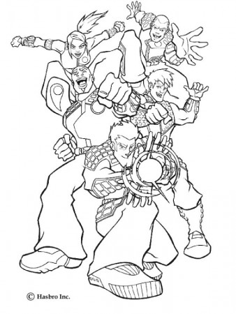 ACTION MAN coloring pages - Superheros