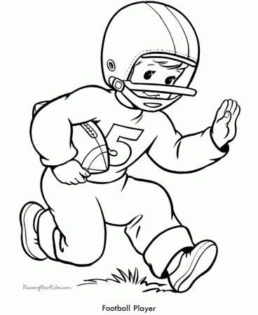Football coloring pages 036