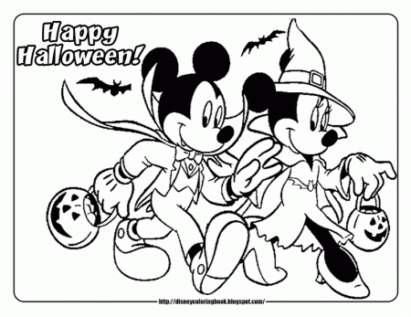 Halloween Disney Coloring Pages