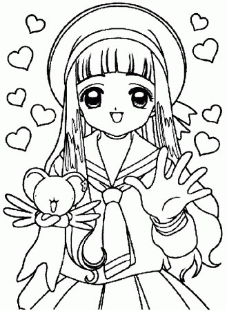 Coloring Pages Online: Sakura Coloring Pages