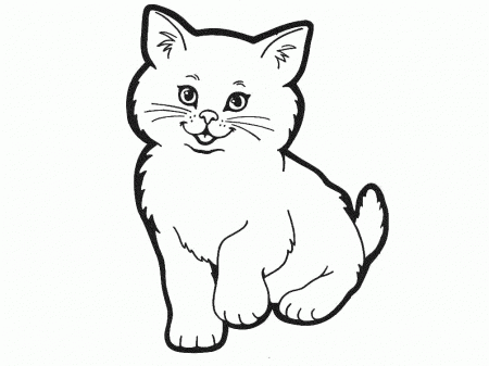 Child : Cat Fa Colouring Pages