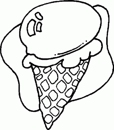 Ice Cream Strawberries - Food Coloring Pages : Coloring Pages for 