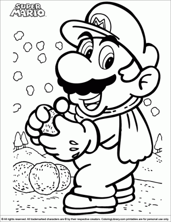 super mario brother Colouring Pages