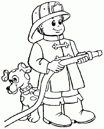 Firefighter Coloring Pages For Kids | Printable Pages
