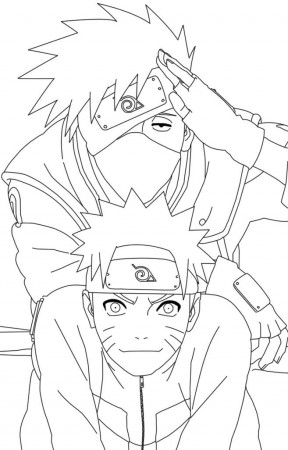 Naruto And Kakashi Coloring Pages - Naruto Coloring Pages : iKids 