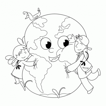 Earth Day Coloring Pages Images & Pictures - Becuo
