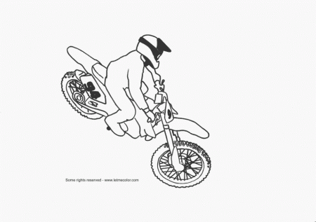 Drit Bike Pit Bike Motocross Coloring Pages Printable Coloring 