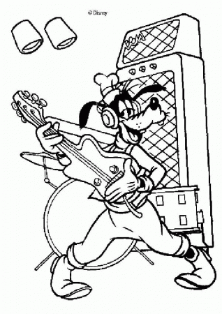 Guitar : Coloring pages