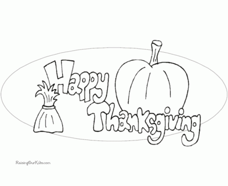 Happy Thanksgiving Coloring Book Pages to print 011