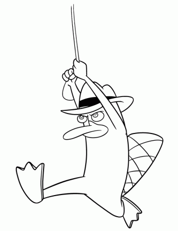 Perry The Platypus Coloring Page | Free Printable Coloring Pages