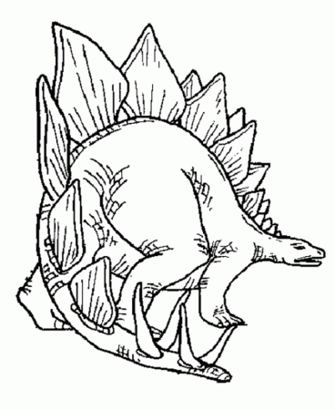 Dinosaur Coloring Pages | Free Stegosaurus coloring page sheet and 