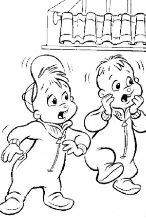 Chipmunks coloring page | The Chipmunks and The Chipettes