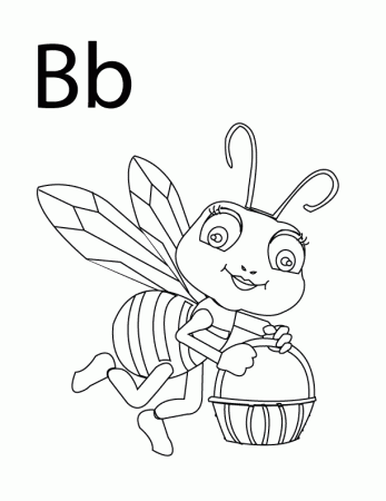 Coloring Pages - Letter-B