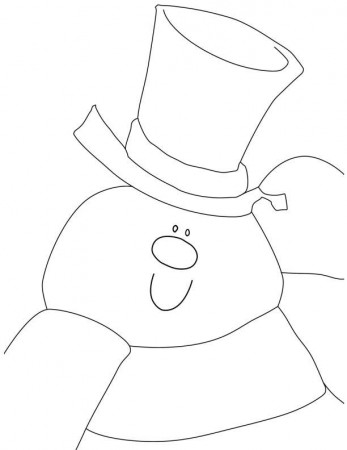 he snowman Colouring Pages