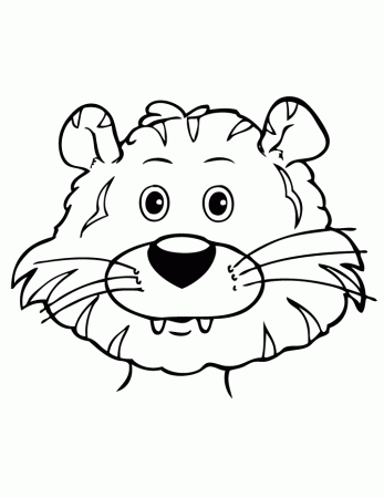 Cute Tiger Cartoon Coloring Page | Free Printable Coloring Pages