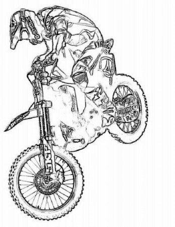 Dirt Bike Coloring Pages - HD Printable Coloring Pages