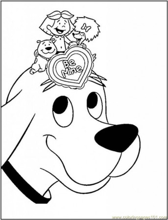 Sweet-Clifford-and-Kids-Coloring-Pages | Coloring Pages For Kids