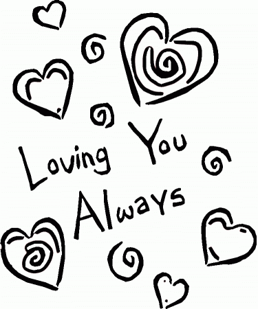 Loving You Always - Valentines Day Coloring Pages : Coloring Pages 