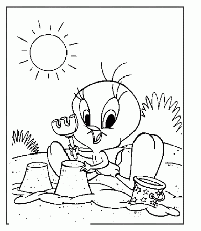Tweety Bird Pictures To Color | Cartoon Coloring Pages | Kids 
