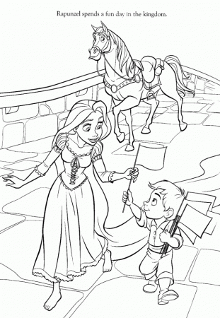 Rapunzel Coloring Pages Free Coloring Page Site Tangled Rapunzel 