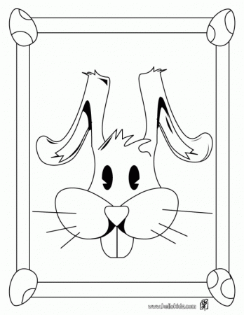 EASTER BUNNY Coloring Pages Bunny Face 242374 Bunny Face Coloring Page